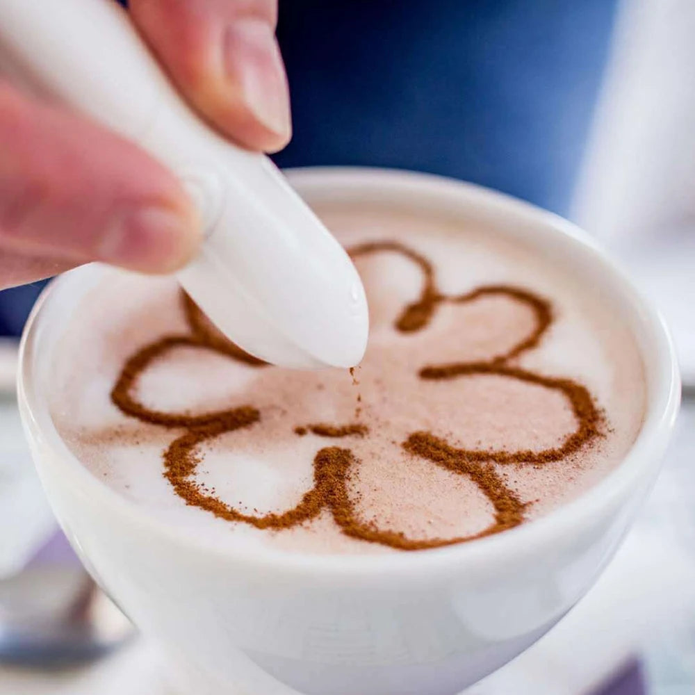 Transform Your Coffee Creations with the 1PCS Electric Latte Art Pen – Perfect for Cake Decoration and Baking!