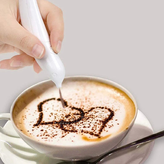 Transform Your Coffee Creations with the 1PCS Electric Latte Art Pen – Perfect for Cake Decoration and Baking!